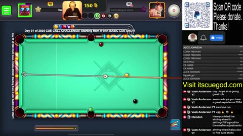 2024 CUE CALL CHALLENGE! Starting from 0 with BASIC CUE ONLY! no upgrades! From JANUARY 1st 10am PST