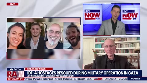 Hostages rescued: New aerial video shows aftermath of Gaza operation | LiveNOW from FOX
