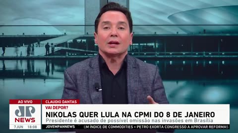 Nikolas Ferreira (PL) quer convocação de Lula (PT) na CPMI do 8 de janeiro