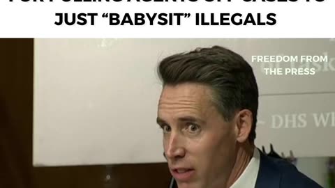 "TO MAKE SANDWICHES!" - Josh Hawley Loses His Mind Upon Learning DHS Agents "Babysit" Illegals
