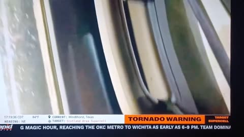 Tornado on the ground in Windthorst, Texas