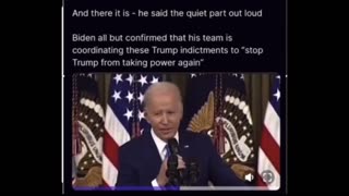 Biden all but confirmed that his team is coordinating to “stop Trump from taking power again”