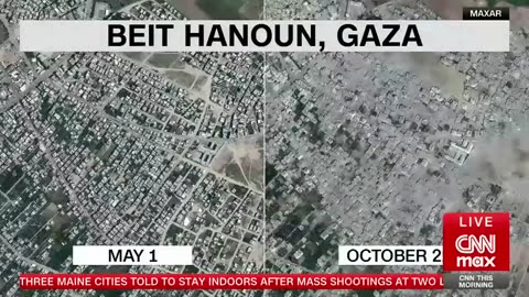 Before and after satellite images show destruction in Gaza