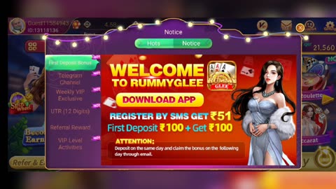 Rummy Glee App Link | Rummy Glee App Download Link | Rummy Glee Apk Link | 41 Bonus Rummy Glee Lin