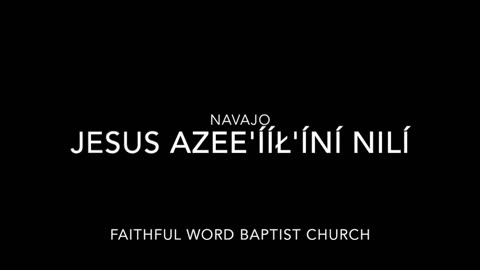 Jesus 'Azee' Ííł' Íní Nilį' (Navajo - The Great Physician) | sanderson1611 Channel Revival 2017