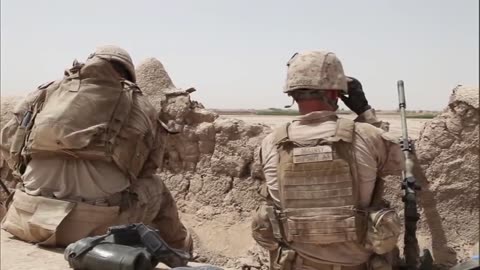 US Marine Sniper in Afghanistan