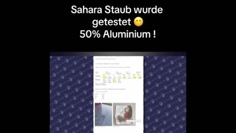 Saharastaub wurde im Labor getestet, 50% Aluminium!