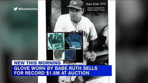Babe Ruth glove sells for over $1.5 million at auction