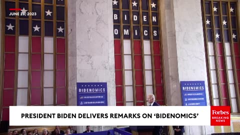 'Give Me A Break'- Biden Blasts Trickle Down Economics While Promoting 'Bidenomics'