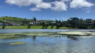 Feathery clouds over Gregory Lake, Nuwara Eliya, Sri Lanka