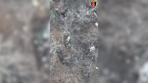 Russian Soldiers Run As Ukrainian Drone Hunts Them Down And Drops Bombs On Them Near Bakhmut