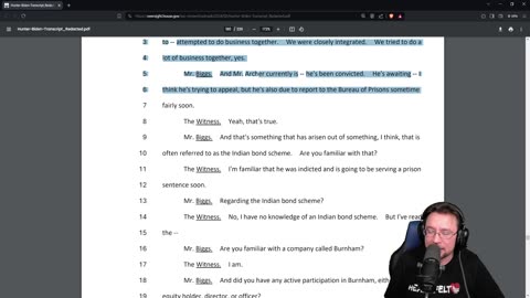 What Did Hunter Actually Say In His Testimony? PT 3