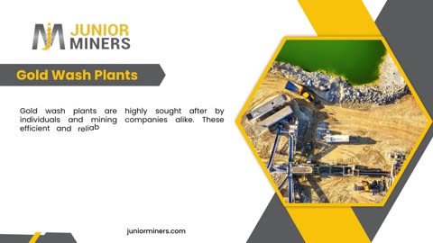 Gold Wash Plants For Sale | Junior Miners