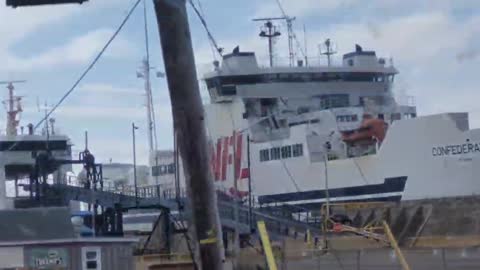 Aucun dommage par l'ouragan FIONA : Gare maritime de Wood Islands, IPE