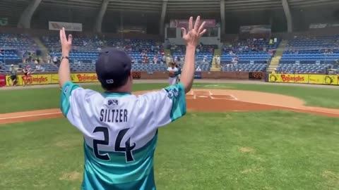 July 16, 2023 - Former WLOS Anchor Jay Siltzer Throws Out First Pitch