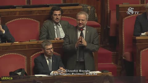 🔴 Sen. Claudio Borghi in Aula sulla questione pregiudiziale opposta al decreto aiuti quater.
