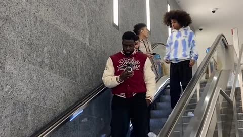 Escalator suprise