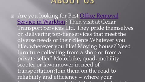 Best Office Removal Service in Warkton