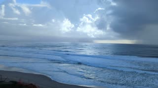 Big Waves and Storm Clouds