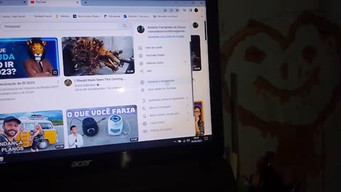Fechei minha, nova conta do youtube.