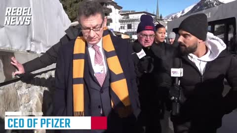 Pfizer CEO, Albert Bourla Confronted In Davos, Refuses To Answer Questions