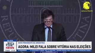 Javier Milei fala pela 1ª vez como presidente: “Hoje começa o fim da decadência argentina"