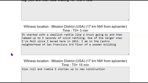 SFO, Bay Area Earthquake Up Date, Felt Reports, Airport Runways Sinking