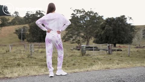 PRETTYGARDEN Women's Tie Dye Two Piece Pajamas Set