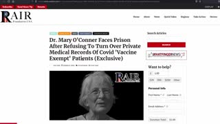 CANADIAN HERO DR MARY O'CONNER ATTACKED, THREATENED & RAIDED BY CORRUPT GOVT TO FORCE MORE VACCINES