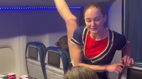 This flight ✈️ attendant is amazing