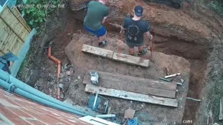 A Man Takes A Tumble Into a Hole