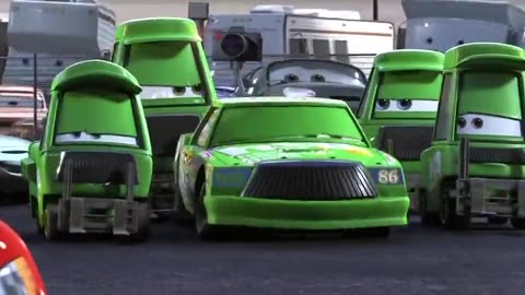 Cars but everytime lightning McQueen is seen it gets faster.