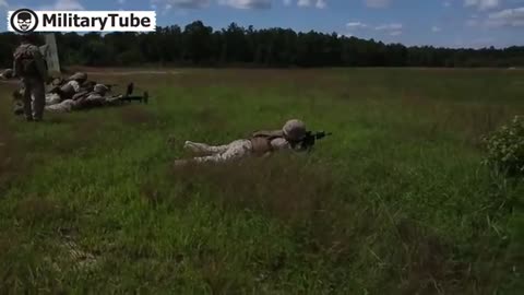 US Marines in Forest Shooting Lots of Weapons SMAW Rocket M4 Mossberg 590 etc