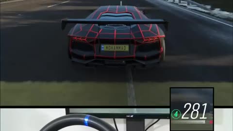 Drag Race with the 2012 Lamborghini Aventador LP700-4 in Forza Horizon 4