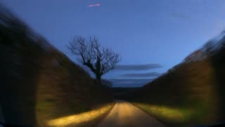 Evening driving South Devon UK speedlapse GoPro 26th March 2023