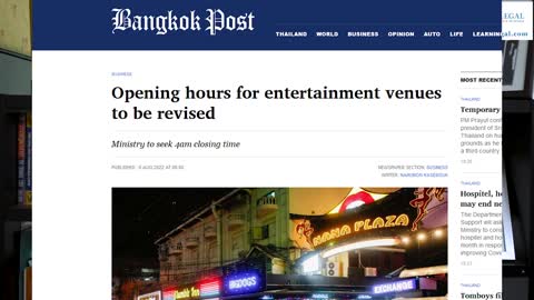 4am Closing Time for Entertainment Venues in Thailand?