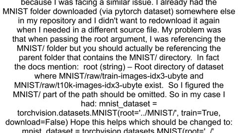 How To Import The MNIST Dataset From Local Directory Using PyTorch