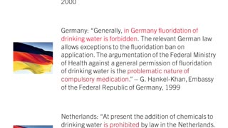 Fluoride in Europe? ILLEGAL in Drinking Water #fluoride