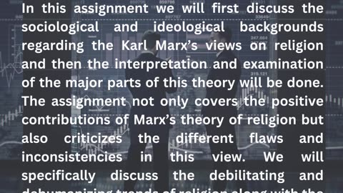 How to Create Criticism on Karl Marx concept of the Religion Assignment Report