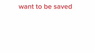 You can't save everyone, but save the ones that want to be saved