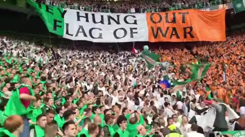Unreal celtic fans in top form before kick off v rangers