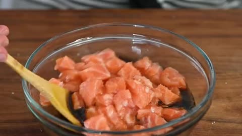 29_Salmon Poke Bowl #seafood #salmon #poke