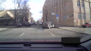 Speeding Driver Takes Out Turning Car