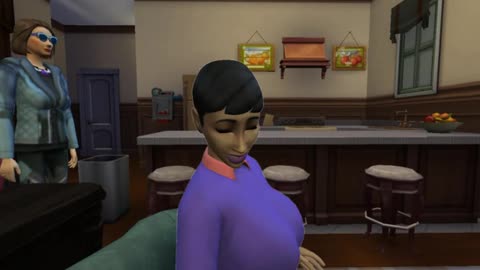 Sims 4: Nancy Pelosi and Muriel Bowser choose to watch TV