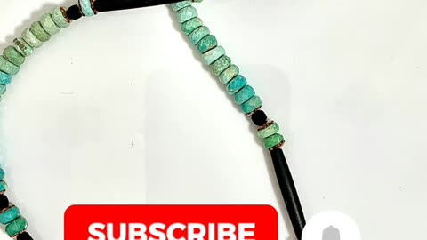 Faceted Persian Turquoise Necklace, Learn to Make Jewlery #howtomakejewelry