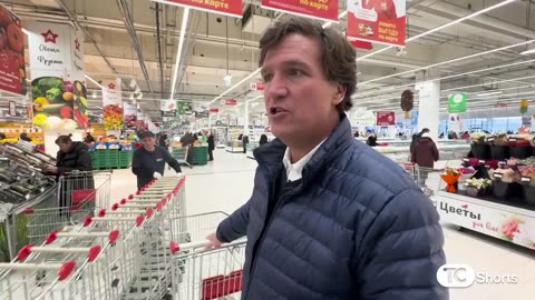 Tucker Visits Russian Grocery Store