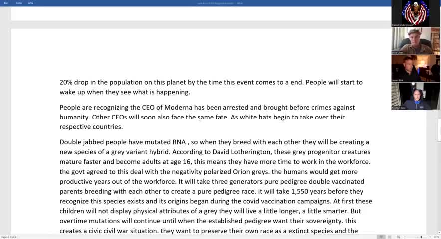 PATRIOT UNDERGROUND & MICHAEL JACO ROUNDTABLE W/JAMES RINK, BRAD OLSEN ...