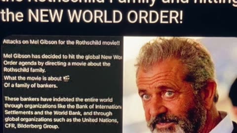 MEL GIBSON💜🏅DIRECTS’ MOVIE ON ROTHSCHILD FAMILY EMPIRE🎬🎭🎪☣️