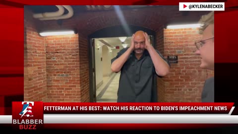 Fetterman At His Best: Watch His Reaction To Biden's Impeachment News