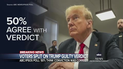 Voters split on impact of Trump guilty verdict ABC News